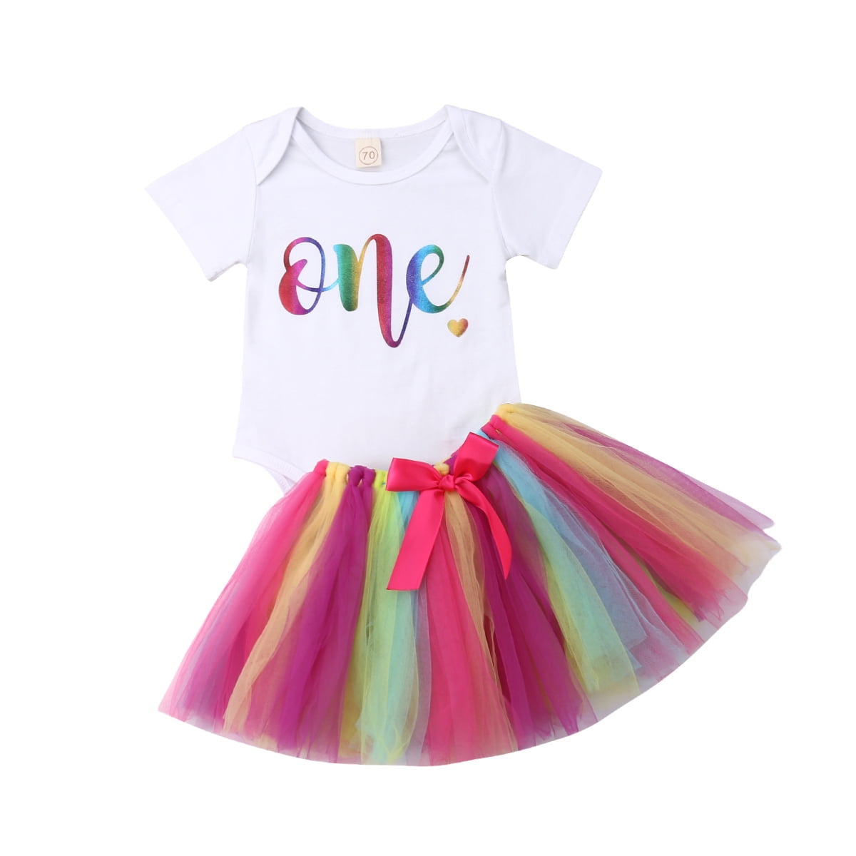 Kid Toddler Girls Unicorn Dress Outfit T-shirt Tops Tutu Skirt