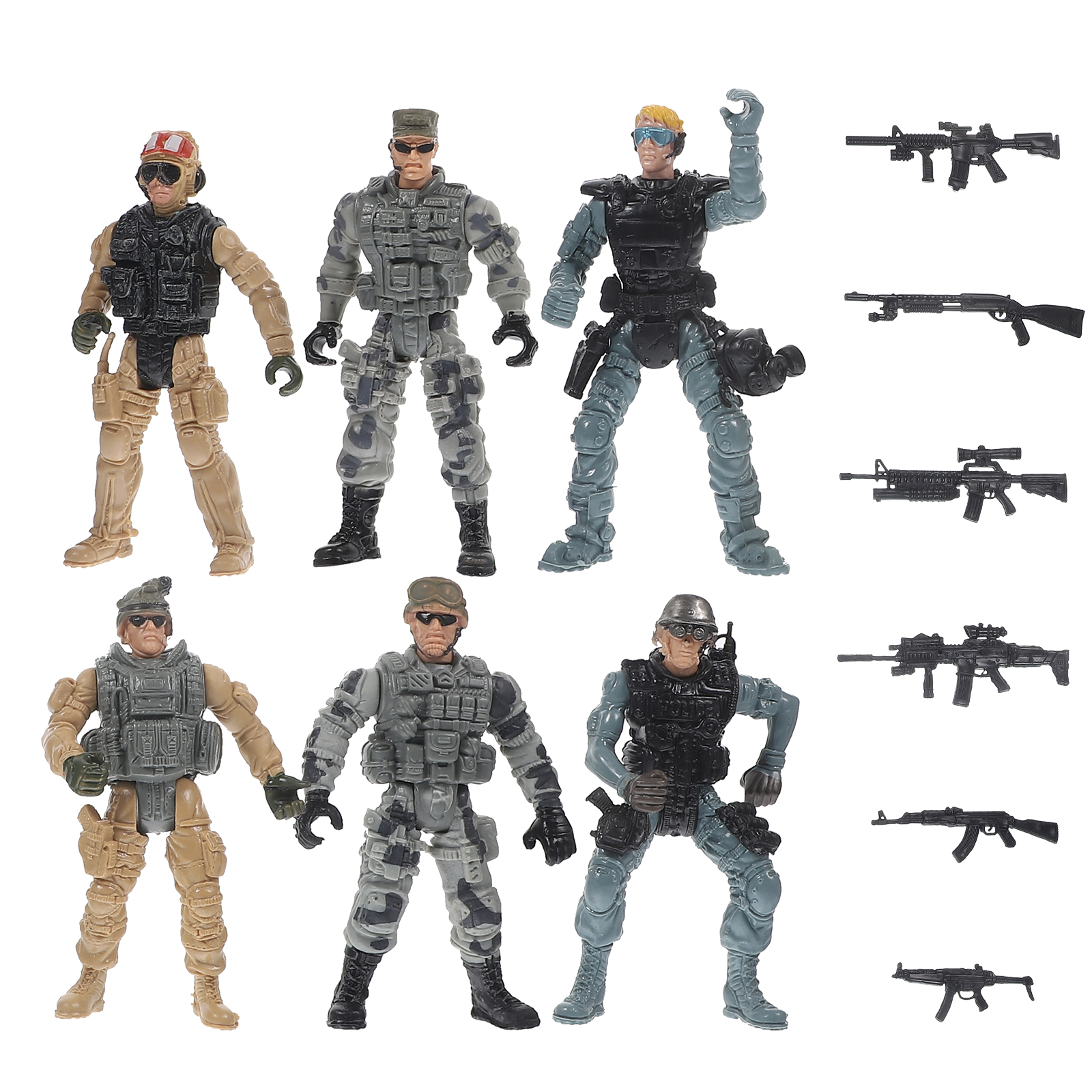 Kid Toys Children’s Military Soldier Model Realistic Mini Soldiers Miniature Sand Table
