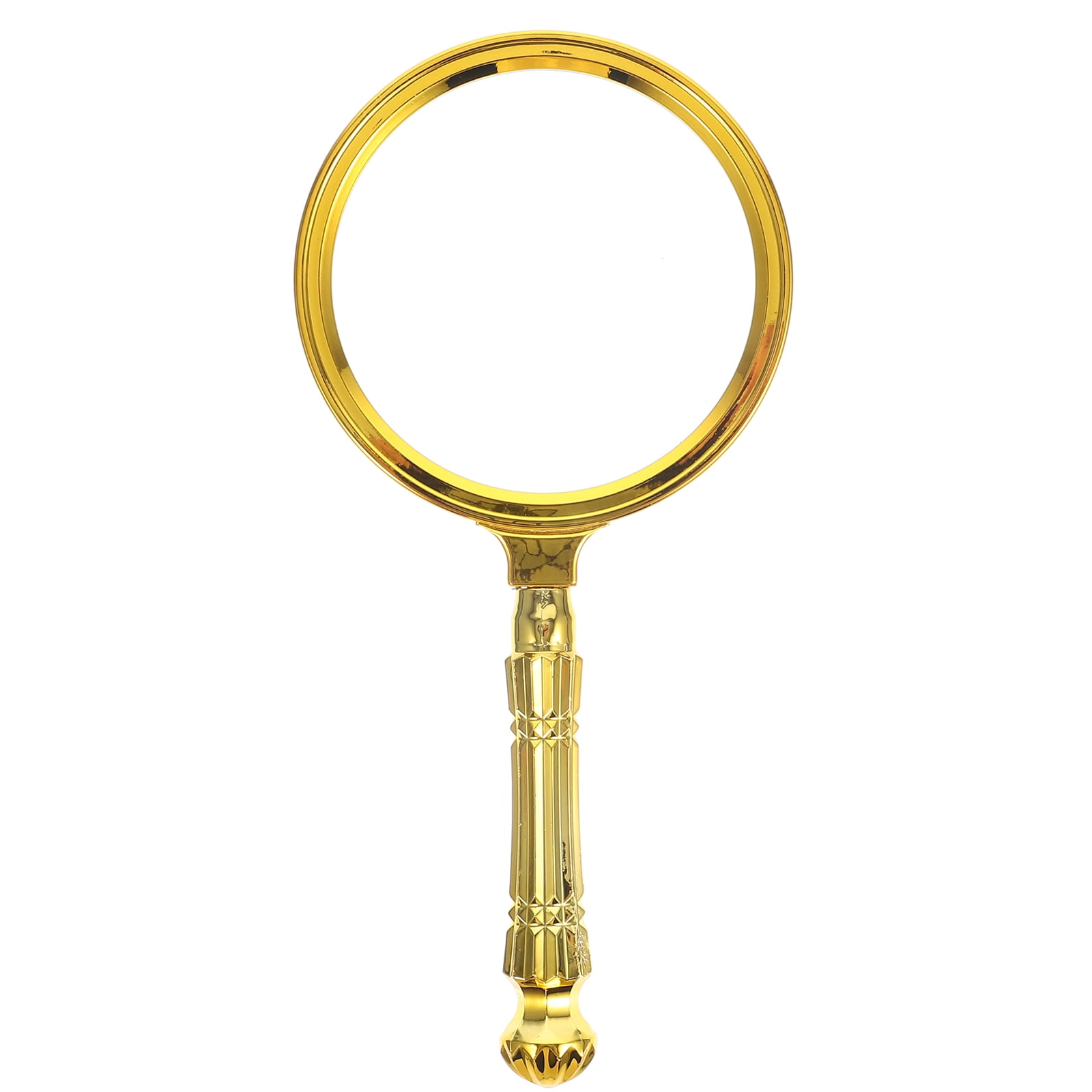 Kid Toys Jewellery Tools Gold Plated Magnifying Glass Magnifiers Hand Held Mirror Kids Portable Mira Royal Detective Elder Elderly