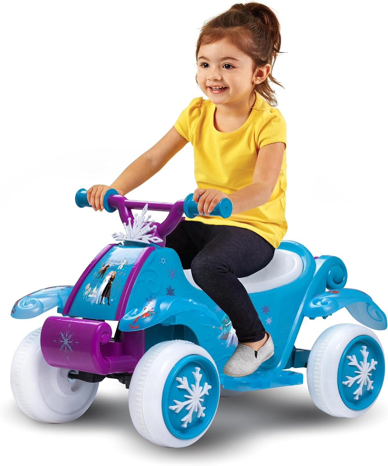 Kid Trax 6V Disney Frozen Toddler Car, Electric Car for Kids - Disney Cars Toys, Outdoor Toys, Kids' Electric Vehicles, Ride on Toy, Max Speed 1.5mph, 18-36 months, Max weight of 44Lbs, Ice Blue