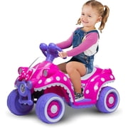 Kid Trax 6V Disney Minnie Mouse Toddler Electric Car for Kids - Outdoor Toys, Minnie Mouse Toys, Kids Electric Vehicles, Ride on Toy, Speed 1.5mph, 18-36 months, Max weight of 44Lbs, Hot Pink