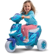 Kid Trax Disney Frozen Kids Scooter Ride On Toy, 6 Volt, Kids 3-5 Years Old, Max Weight 55 lbs, Single Rider, Battery and Charger Included, Blue