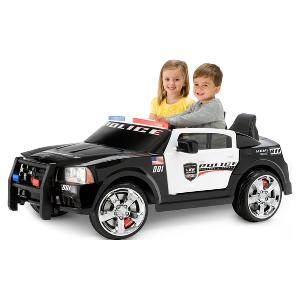 子供用電動乗用　ポリスカーDODOE LAW CHILDREN POLICE 乗用玩具 乗用ラジコン はたらく車 DODGE PATROL CAR ダッジ