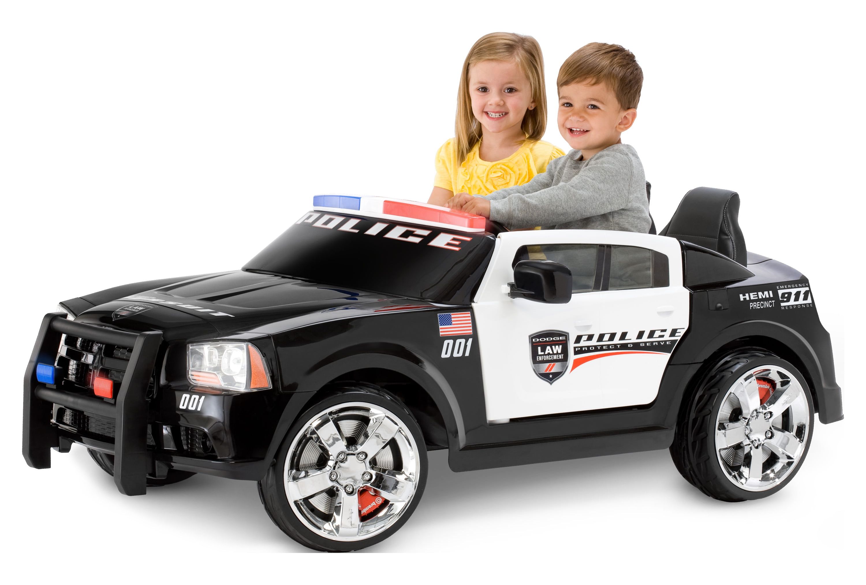Kid Trax Dodge Pursuit Police Car 12-Volt Battery-Powered Ride-On - image 1 of 6