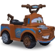 Kid Trax Toddler Disney Cars 3 Tow-Mater Electric Quad Ride-On, Kids 1.5-3 Years Old, 6 Volt Battery and Charger Included, Max Weight 44 lbs, Tow-Mater brown