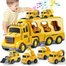Kid Truck Play Vehicles Playset Dump Truck Construction Toy for Boys 3-6 Years Toddler Toy Christmas Birthday Gift Car Sets