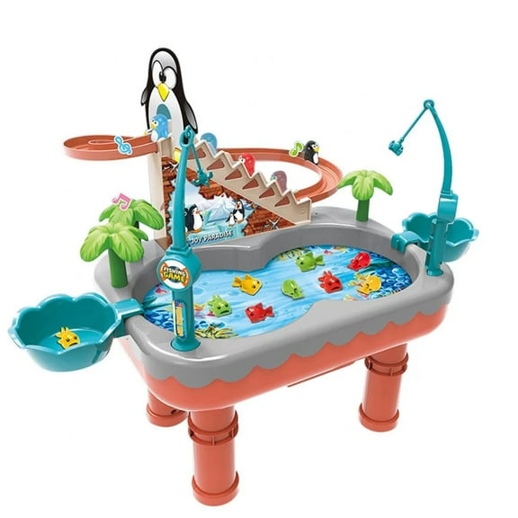 Kid Water Table, Fishing Table Kids Sand Water Table Toys for Toddlers, Summer Splash Pond Showers Sand Activity,Beach Toys, Interactive Beach Toys for Kids Ages 4-10