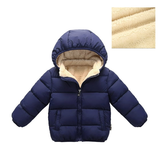 Kid Winter Coat Light Weight Water-Resistant with Hood Kids Down Jacket Winter Clothes for Toddler Boys 3-4 Years