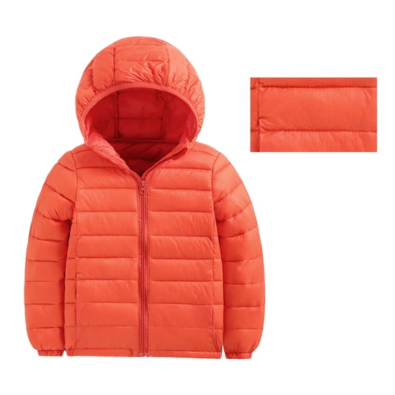 Kid Winter Coat Lightweight Water-Resistant Hooded Kids Puffer Jacket 6-7 Years Year Girl Clothes