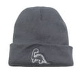 thumbnail image 1 of Kid Winter Hat Dinosaur Knit Winter Beanie Hats Warm Lining Windproof Cap for 1-5 Years Girls, 1 of 3