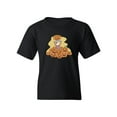 thumbnail image 1 of Kid With Jack O Lanterns T-Shirt Juniors -Image by Shutterstock,  x-Small, 1 of 4