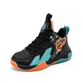 thumbnail image 1 of Kid's Basketball Shoes Boys Sneakers Girls Trainers Comfort High Top Basketball Shoes for Boys(Little Kid/Big Kid), 1 of 5