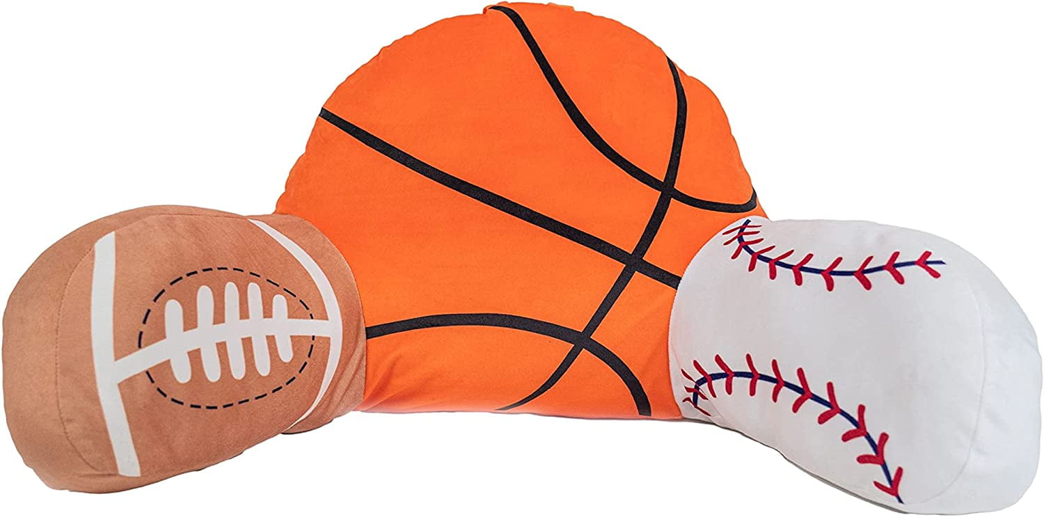 Kid's Bed Rest Pillow with Arms, Back Rest Cushion for Reading or