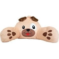 thumbnail image 1 of Kid's Bed Rest Pillow with Arms, Back Rest Cushion for Reading or Playing, Oeko TEX Certified, Oversized Plush Filled Backrest Pillow for Boys and Girls, Dog-Brown, 1 of 6