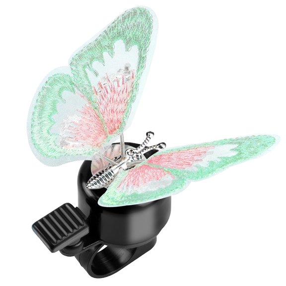 Kid's Bike Bell, Bicycle Horn for Girls, Children’s Bike Bells with Butterfly Design - Cute DIY Bicycle Bell for Girls, Crisp Sound, Easy to Install
