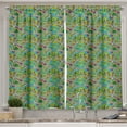 thumbnail image 1 of Kid's Car Race Track Roadway Activity Curtains 2 Panels Set, Hand-Drawn Style Suburb Cartoon Design Neighborhood, Window Drapes for Living Room Bedroom, 55W X 39L Inches, Multicolor, by Ambesonne, 1 of 3