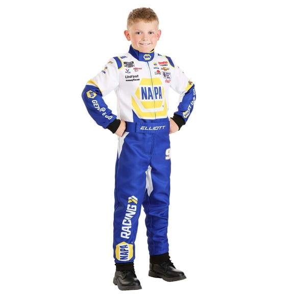 Kid's Chase Elliott New NAPA Uniform NASCAR Costume
