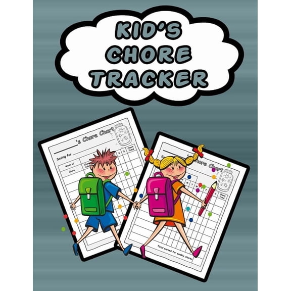 On Target Kids Notebooks Kid's Chore Tracker: 110 Pages, 13 Months of Weekly Chores Checklists For Kids - Chart Book To Write In For Kids, Book 15, (Paperback)