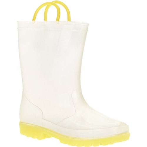 Clear rain boots best sale walmart
