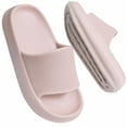 thumbnail image 1 of Kid's Cloud Slides Girls Boys Comfort Non-Slip Thick Sole Pillow Slippers, 1 of 6