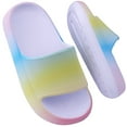 thumbnail image 1 of Kid's Cloud Slides Girls Boys Comfort Non-Slip Thick Sole Pillow Slippers, 1 of 6