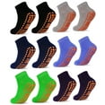 thumbnail image 1 of Kid's Cotton Anti Skid Trampoline Socks, Multicolor (6), 1 of 5