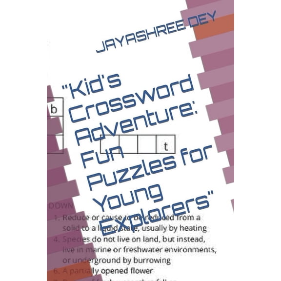 "Kid's Crossword Adventure: Fun Puzzles for Young Explorers", (Paperback)