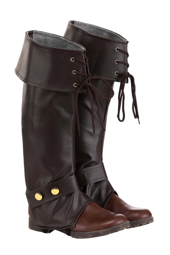 Kid's Deluxe Brown Boot Tops