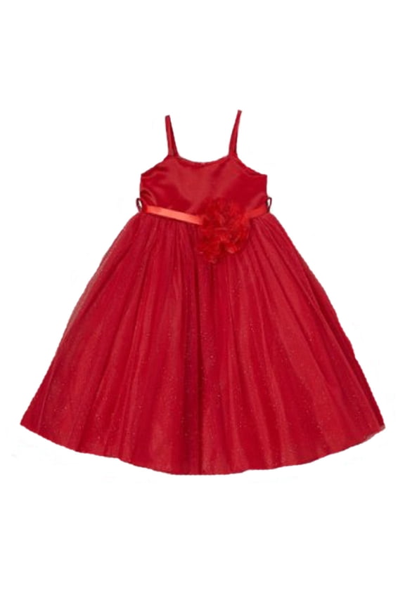 Kid's Dream Big Girls Red A-Line Formal Dress (12)