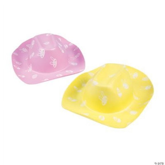 Kids Easter Print Cowboy Hats, Easter, Apparel Accessories, 12 Pieces