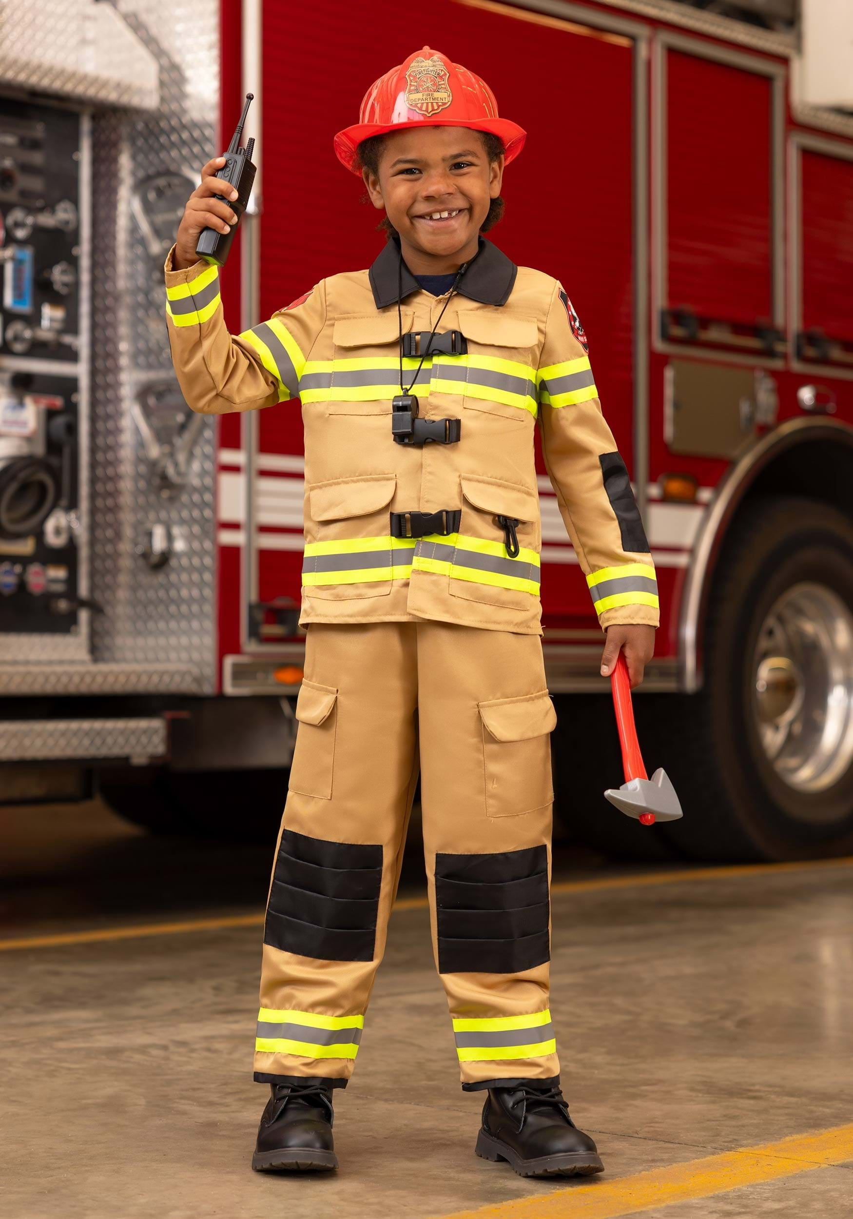 Melissa & Doug Fire Chief Dress-Up Set With Fire Truck Play Tent - Costume & Pretend Play For Ages 3-5