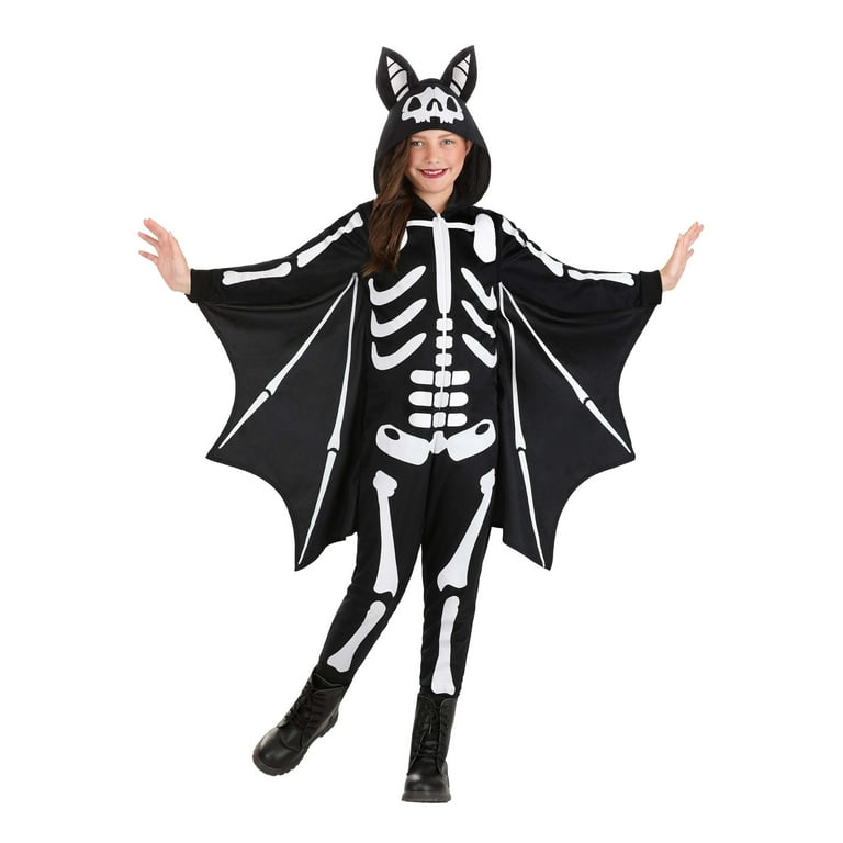 Kid's Flying Skeleton Bat Costume