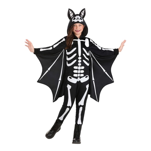 Kid's Flying Skeleton Bat Costume