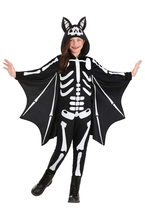 Kid's Flying Skeleton Bat Costume