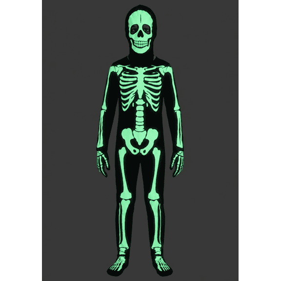 Kid's Glow in the Dark Skeleton Costume Onesie