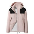 thumbnail image 1 of Kid's Hooded Winter Windproof Warm Jackets for Boys and Girls Fashion Contrast Color Detachable Hooded School Uniform Style Jacket Long Sleeve Casual Top Outwears, 1 of 6