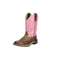 thumbnail image 1 of Smoky Mountain Western Boots Girls Jasmine Square Brown Oil Pink 3310C, 1 of 1