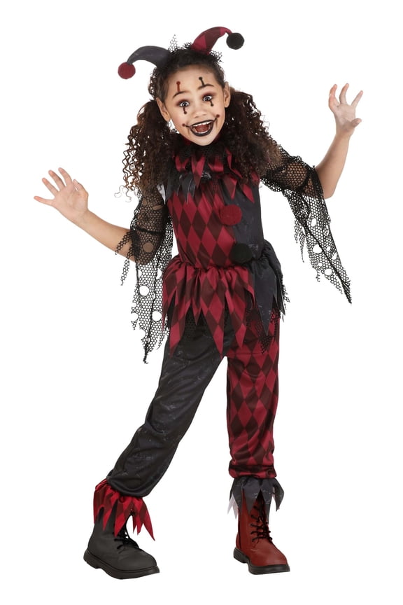 Kid's Jinxed Jester Clown Costume