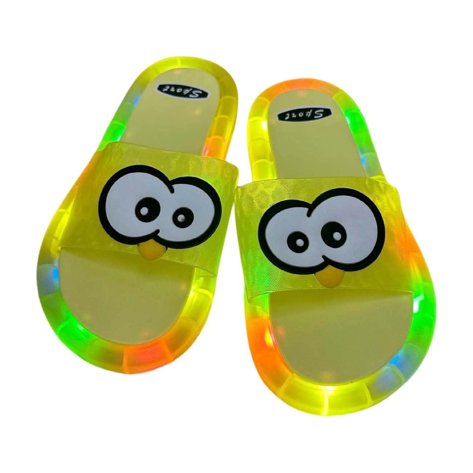 Kid's LED Light Up Slippers, Indoor House Light-Up Slippers with ...