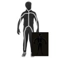 thumbnail image 1 of Kid's Light Up Stick Figure Costume, 1 of 2