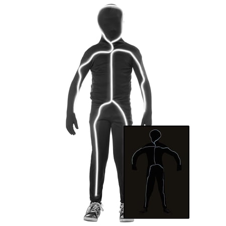 Kid's Light Up Stick Figure Costume
