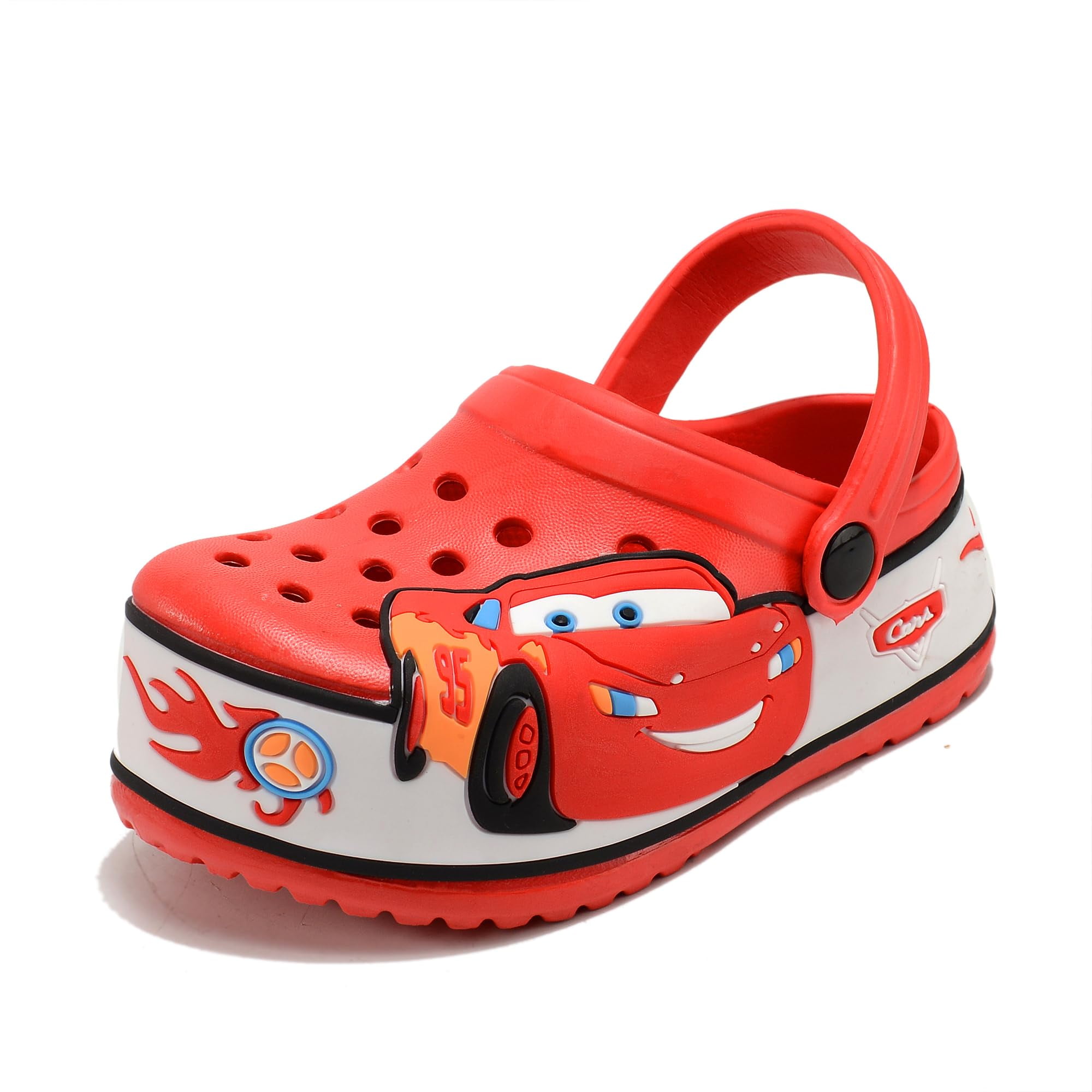 Kids Cartoon Car Clogs – Soft EVA Baby Boys Sandals | Lightweight Anti-Slip Summer Shoes
