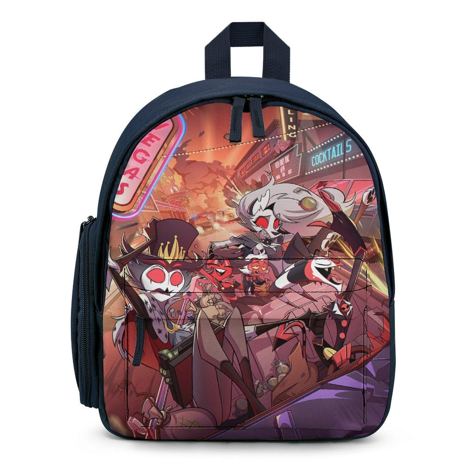 Small Backpack 12 inch Hazbin Hotel Helluva Boss Backpack with