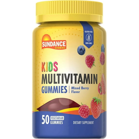 Kid's Multivitamin Gummies | 50 Count | Mixed Berry Flavor | by Sundance