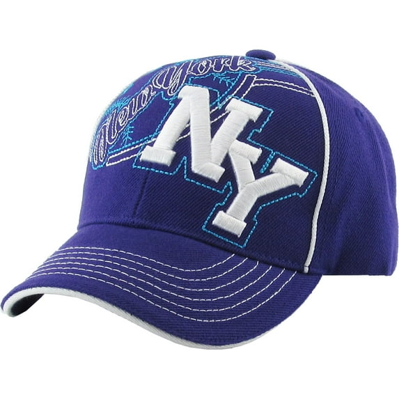 Kid's NY New York Baseball Cap Adjustable Velcro Closure Hat Junior Youth