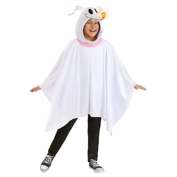 Kid's Nightmare Before Christmas Zero Costume Poncho