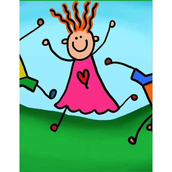 Kid's Notebook: 100 Pages 8.5" X 11" Wide Ruled Line Paper, (Paperback)