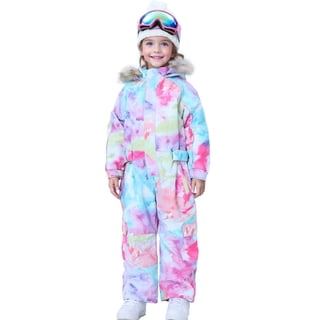 Kid's One Piece Snowsuits Overalls Ski Suits Jackets Coats Jumpsuits Winter Outdoor Waterproof Snowboard Snow Suits for Boys Girls