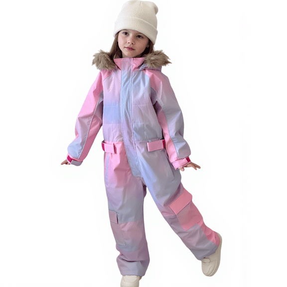 Kid's One Piece Snowsuits Overalls Ski Suits Jackets Coats Jumpsuits Winter Outdoor Waterproof Snowboard Snow Suits for Boys Girls