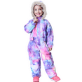 thumbnail image 1 of Kid's One Piece Snowsuits Overalls Ski Suits Jackets Coats Jumpsuits Winter Outdoor Waterproof Snowboard Snow Suits for Boys Girls, 1 of 6